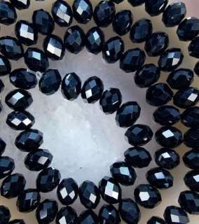 72pcs Black Swarovski Crystal Loose Bead 8x6MM  