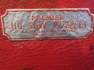   1930s wooden Premier Wood WHITE WINGS Jigsaw Puzzle & orig Box  