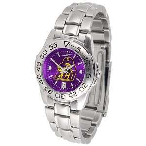 NCAA East Carolina Pirates Ladies Anochrome Sport Watch with Stainless 