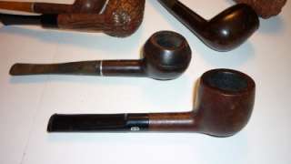 Vintage Pipe Collection Lot 6 nice old Pipes & Stand  
