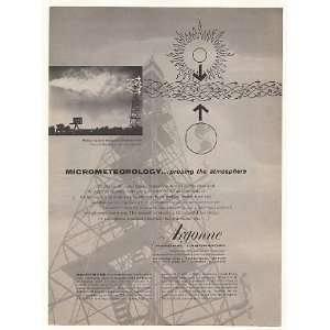  1958 Argonne National Lab Micrometeorology Weather Print 