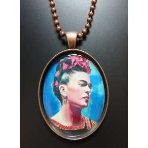  Antique copper Frida Kahlo Artists Muse art by Shoushan 