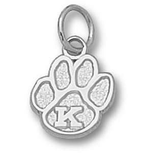  University of Kentucky Paw W/K 3/8 Pendant (Silver 