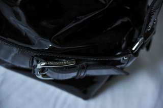 DOLCE & GABBANA Black MISS LOOP Patent Leather Bowler Bag Handbag 