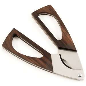 Cigar Cutter Scissor Wood Stainless 