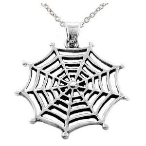  Sterling Silver Spider Web: Jewelry