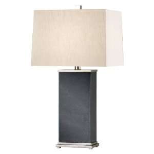 Murray Feiss 9986PN/BKS Phillipe Table Lamp, Polished Nickel and Black 