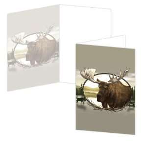  ECOeverywhere Wilderness Moose Boxed Card Set, 12 Cards 