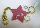 Juicy couture star key fob great gift idea keyring key chain pink 