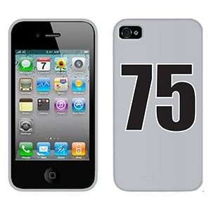  Number 75 on Verizon iPhone 4 Case by Coveroo  Players 