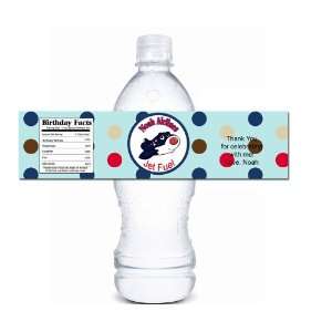  Personalized Airplane Water Bottle Labels 