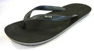 Sanuk Mens Black Current Thong Sandal 7  