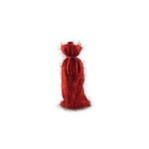  Brilliant Red Razzle Dazzle Wine Cloth Bag with Ribbon 