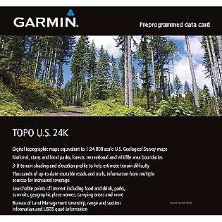 Garmin TOPO U.S. 24K Mountain North MicroSD Card with SD Card Adapter