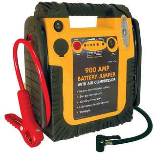  Automobile 900 amp Battery Jumper with Air Compressor at 