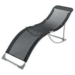 Buy Curved Sunbed, Black from our Sun Loungers, Steamers & Sun Beds 