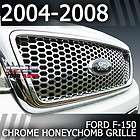 04 08 Ford F150 1PC Chrome Grille Overlay Honeycomb​