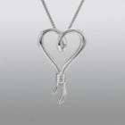 Knots of Love Sterling Silver Iconic Heart Pendant