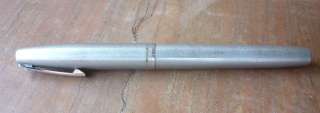 Vintage Sheaffer Fountain pen metal mat White dot USA  