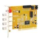 New 4 Channel MPEG4 DVR Video Capture PCI Card for Security Cameras 