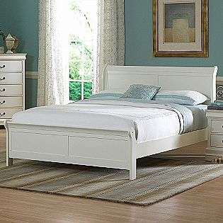 Queen Bed in Soft White  Oxford Creek For the Home Bedroom Beds 