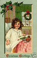 Victorian Christmas Greeting Fridge Magnet Gifts V214  