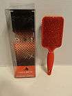   IONIKA Professional Crystal Paddle Brush Hair Styling Tool Edition RED