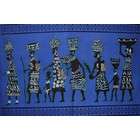 Textiles of India Going To Festival Tribal Wall Hanging Royal Blue