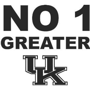  Kentucky No. 1 Greater Decal 6 White Sticker Uk 