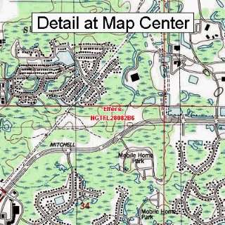 USGS Topographic Quadrangle Map   Elfers, Florida (Folded/Waterproof 
