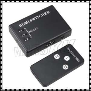 3Ports HDMI Amplifier remote Switch Switcher 1080p1208  