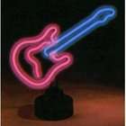   Guitar Neon Sculpture   Pink/Blue Neon   12h x 16w x 6d   4GUITM