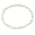 5mm Cultured Freshwater White Pearl Elastic Bracelet