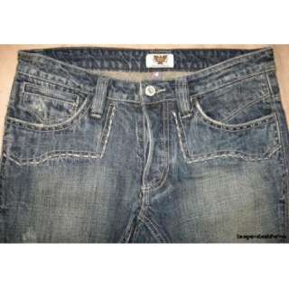 Antik Denim $395 Mens W 32 L 34 Jeans Blue Distressed Classic 