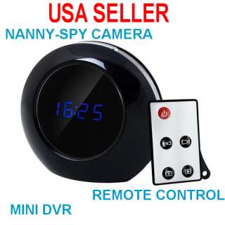 Hidden MINI Nanny SPY CAM Motion Detect Clock Camera   DVR 32GB Mem 