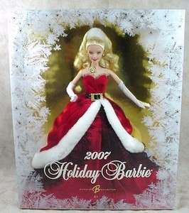 2007 Holiday Barbie Christmas Holiday Doll New In Box Never Removed 