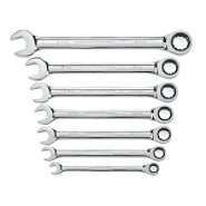 GearWrench 7 Pc Combination Ratcheting Wrench Set Metric 