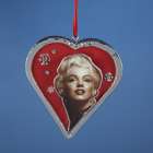 KSA Pack of 12 Marilyn Monroe in Red Heart with Snowflakes Christmas 