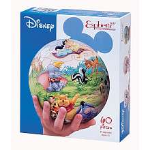 Disney Characters Esphera 3 D Plastic Puzzle Ball   60 Piece   MEGA 