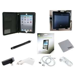  Bundle Monster Synthetic Leather Apple iPad 2 10 in 1 