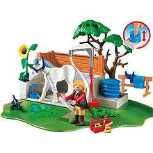 Playmobil Pony Ranch Playset: Horse Washing Station   Playmobil 