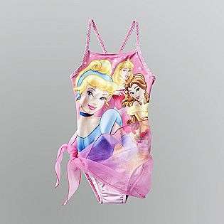   Swimsuit w/ Sarong  Disney Princess Clothing Girls Swimwear