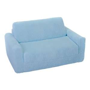 Fun Furnishings Chenille Sofa Sleeper Blue:  Home & Kitchen