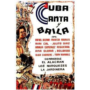 . Cuba canta y baila poster. Deccor with Unusual images. Great wall 