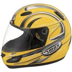  GMax Youth GM39Y Helmet   Large/Yellow/Black Automotive