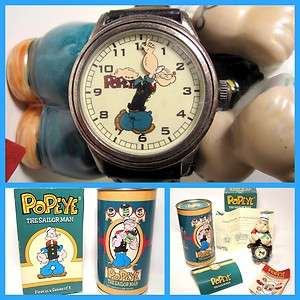 1994 Fossil Popeye the Sailor Limited Edition Wrist Watch  