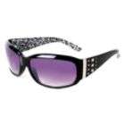 Studio S Womens Sunglasses With Metal Accents Animal Print Stems