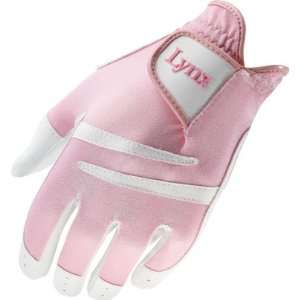   Junior Girls Synthetic Glove( COLOR: White/Pink ): Sports & Outdoors