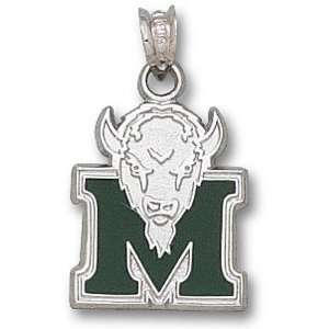  Sterling Silver MARSHALL UNIV NEW GREEN M MARCO 5/8 