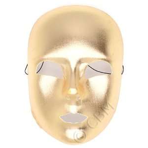  Full Face Gold Mardi Gras Mask 